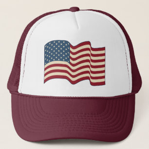 Rustik amerikansk flagghatt keps