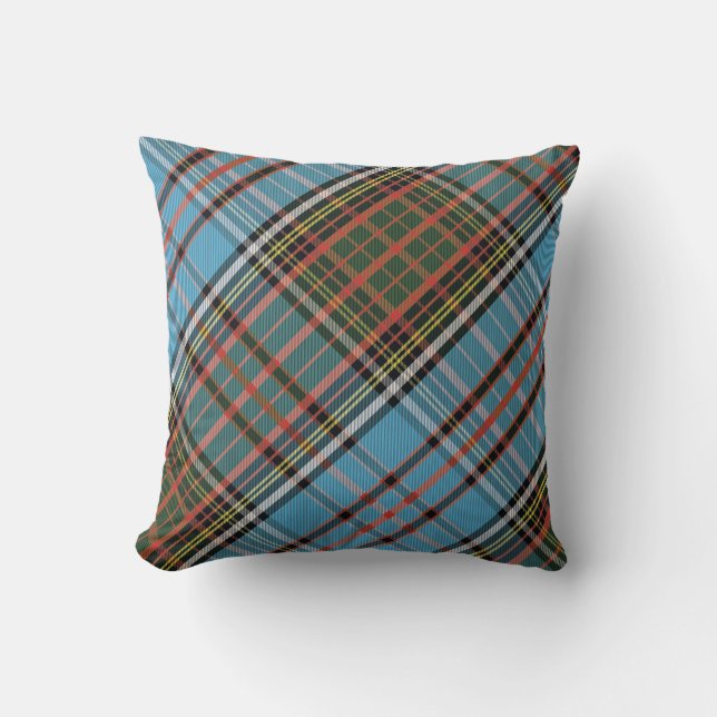 Rustik Anderson-ruta Plaid Kudde (Framsida)