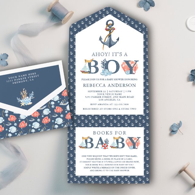 Rustik Ankare Under Havet Navtisk Baby Shower (Skapare uppladdad)
