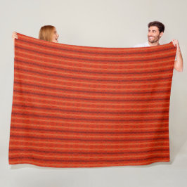 Rustik apelsin Aztec-mönstrad filt 152 cm x 203 cm