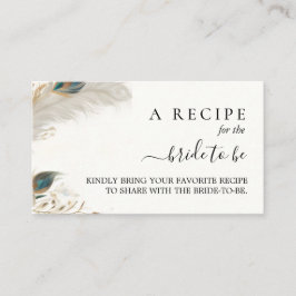 Rustik asiatisk himmel moln påfågel bröllopsdusch tilläggskort