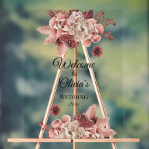 Rustik Autumn Blooms Cream Watercolor