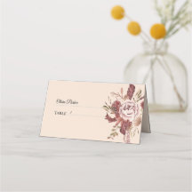 Rustik Autumn Blooms Light Beige Watercolor