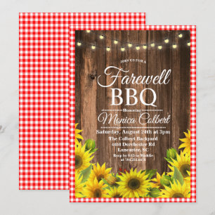 Rustik Avskeds BBQ Solros Inbjudan