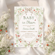 Rustik Baby Shower för Blommande Småbarn