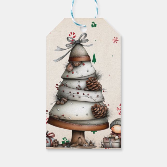 Rustik ”Bästa presenten någonsin” Roligt presentko Presentetikett (Baksidan)