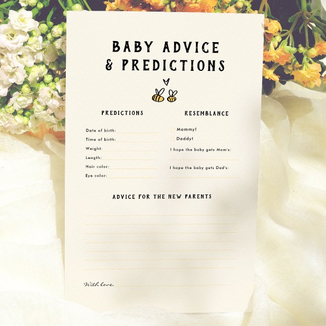 Rustik Bee Baby Förutsägelser & Rådgivningsspel (Skapare uppladdad)