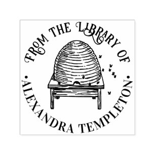 Rustik bikupa, flygande bin #2 Biblioteksboknamn Självfärgande Stämpel