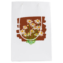 Rustik blomdesign på brun bakgrund