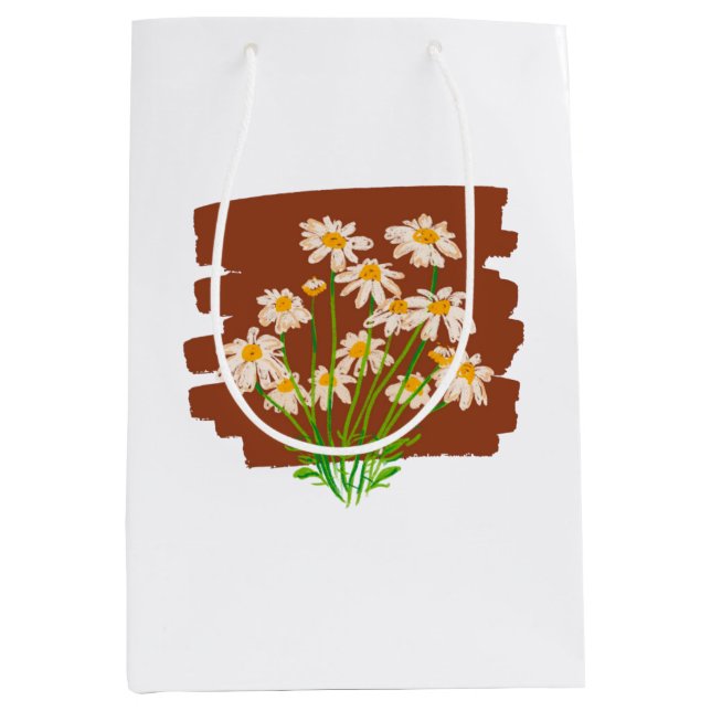 Rustik blomdesign på brun bakgrund (Framsidan)