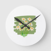 Rustik blomdesign på grön bakgrund