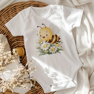 Rustik blommande tusensköns Oh Babee Honey Bee Bab T Shirt