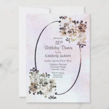 Rustik Blommigt 80:e födelsedag