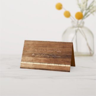 Rustik Blommigt Barn Bröllop-platskort Placeringskort