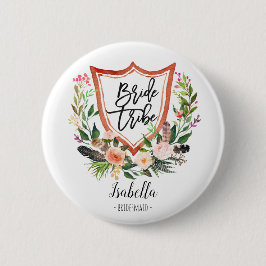 Rustik blommigt boho blommigt bride tribe/bridesma knapp