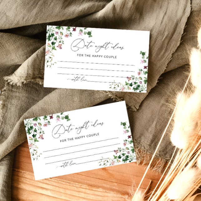Rustik Blommigt Datum Nattjokort Tilläggskort (Skapare uppladdad)