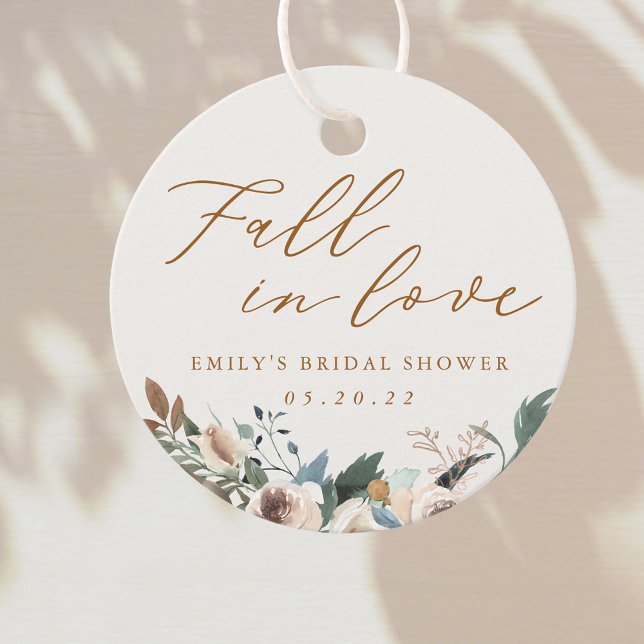 Rustik Blommigt hösten i Kärlek Möhippa - fall Gåvor Etiketter (Skapare uppladdad)