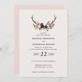 Rustik blommigt och bröllop rosa