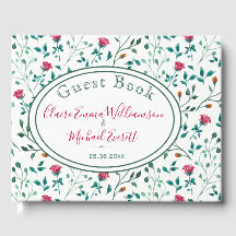 Rustik Blommigt och Grönt Foliage Mönster | BRÖLLO