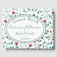 Rustik Blommigt och Grönt Foliage Mönster | BRÖLLO