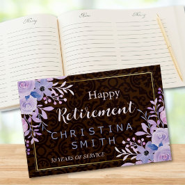 Rustik Blommigt Pastel Watercolor Pension Party Gästböcker