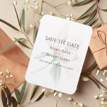 Rustik Blommigt Spara datum Magnet<br><div class="desc">Det här "Spara datumet" är en magnet som är så enkel men fantastisk. Det är en modern elegant som känner sig som den muterade peonblomman i bakgrunden ge. Neutralt och bedövning. Perfekt för alla bröllop-teman. Enkelhet i bästa fall. Blankt elegans. Det har varit ett nöje att skapa den här designen...</div>