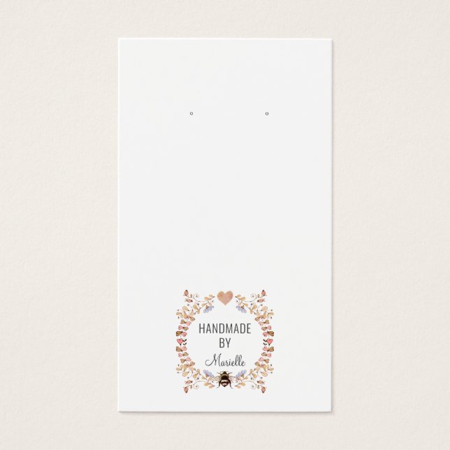 Rustik Blommigt Uppläsning av juvelerarkort för Vi Visitkort (Framsidan)