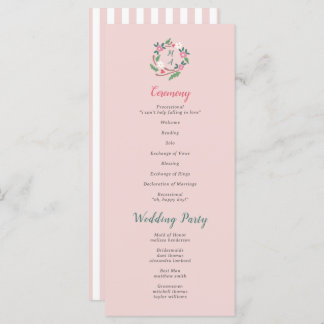 Rustik Blommigt Vapensköld med Monogram