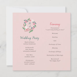 Rustik Blommigt Vapensköld med monogram