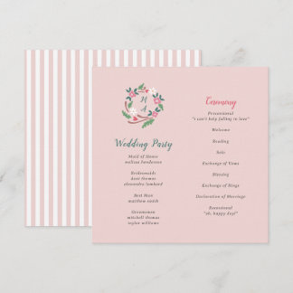 Rustik Blommigt Vapensköld med monogram