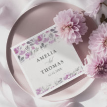 Rustik Blommigt Watercolor Mönster Bröllop