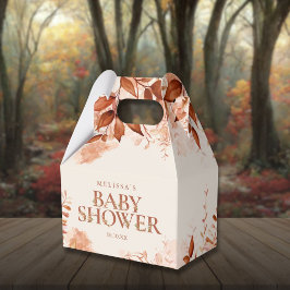 Rustik blomster höst baby shower presentaskar