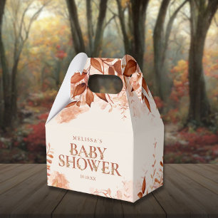 Rustik blomster höst baby shower presentaskar