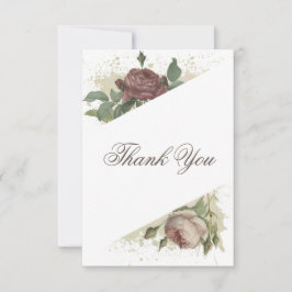 Rustik blomster modern burgunder Marsala baby show Tack Kort