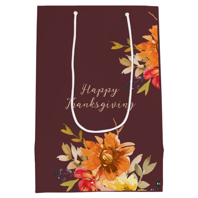 Rustik blomster Thanksgiving  (Baksidan)