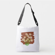 Rustik blomsterdesign på brun bakgrund