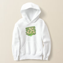 Rustik blomsterdesign på grön bakgrund