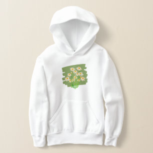 Rustik blomsterdesign på grön bakgrund t shirt