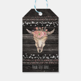 Rustik blomsterko skalle boho chic anpassad fest presentetikett