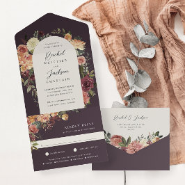 Rustik Bloom Watercolor Blommigt Bröllop