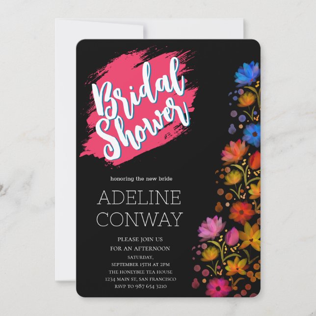 Rustik Blooms & Möhippa Dreams Inbjudningar (Framsida)