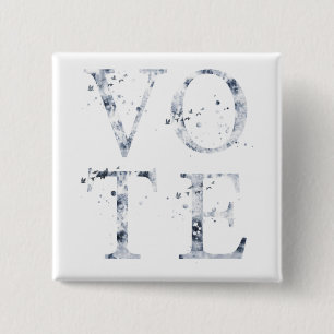 Rustik Blue Vote Knapp