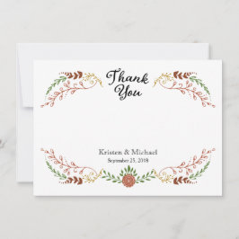 Rustik Bohemian Hösthöstens Blommigt Bröllop