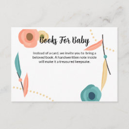 Rustik Boho Barnkalas Bok För Bebis Tilläggskort