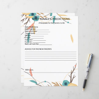 Rustik Boho Bebis-fest Spådomar och Förutsägelser 