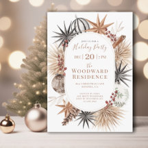 Rustik Boho Botanisk Julfest
