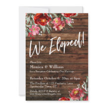 Rustik Boho Burgunderröd Blommig Vi Gifte Oss!