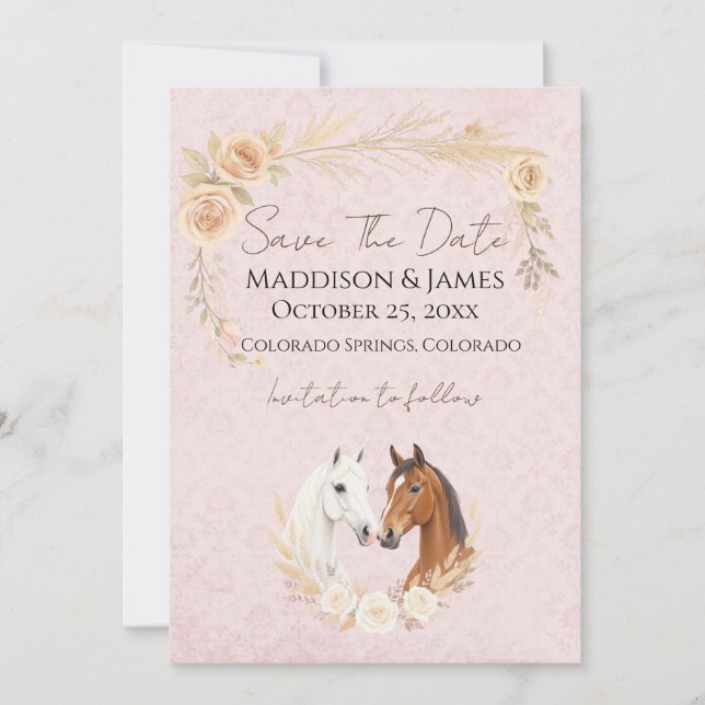 Rustik Boho Landhochzeit Spara Datumet (Framsida)