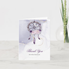 Rustik BOHO Lila Dream Catcher Tack Kort