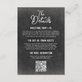 Rustik Bondgård Krittavla Bröllopsdetaljer Tilläggskort